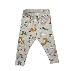 H&M Woodland Animals Leggings 12-18 Months